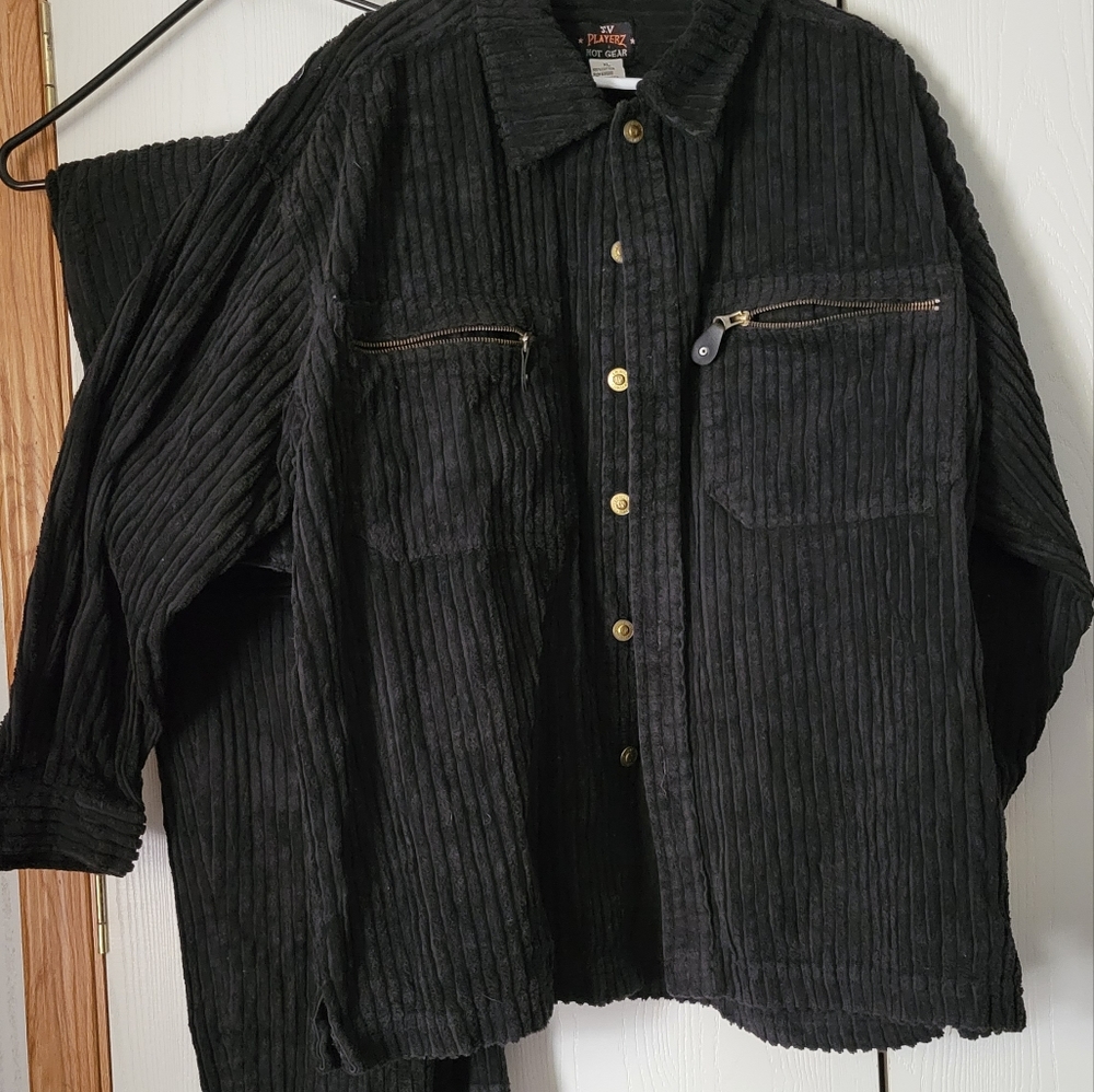 Playerz 2pc Corduroy Hip Hop Suit